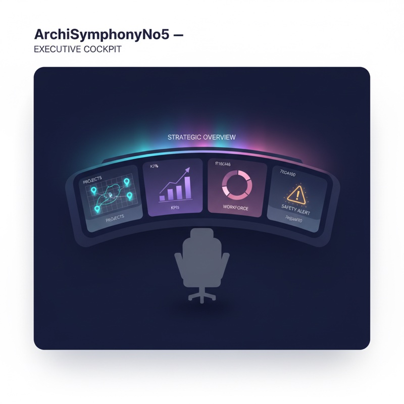 ArchiSymphonyNo5 — Executive Cockpit ダッシュボードのイラスト